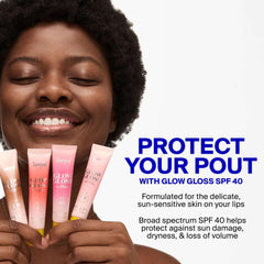 Full Glow Gloss SPF 40 lineup protects lips from sun damage 5