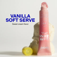 Vanilla Soft Serve sweet cream flavored SPF lip gloss 2