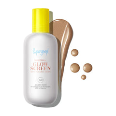 Supergoop Glowscreen Drops SPF 40 in Golden Hour with swatch 1