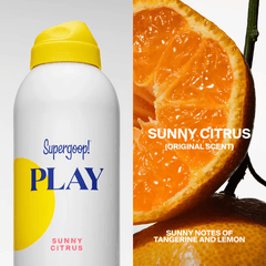 Sunny Citrus body mist with tangerine and lemon scent notes