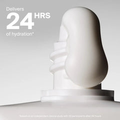 Creamy texture swirl delivering 24 hours of hydration