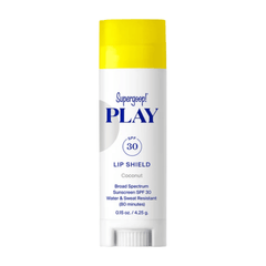 Supergoop Play Lip Shield SPF 30 sunscreen stick in coconut