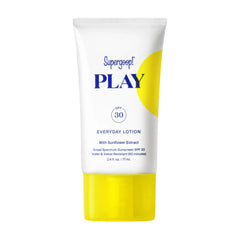 Supergoop PLAY Everyday Lotion SPF 30 travel-size sunscreen tube