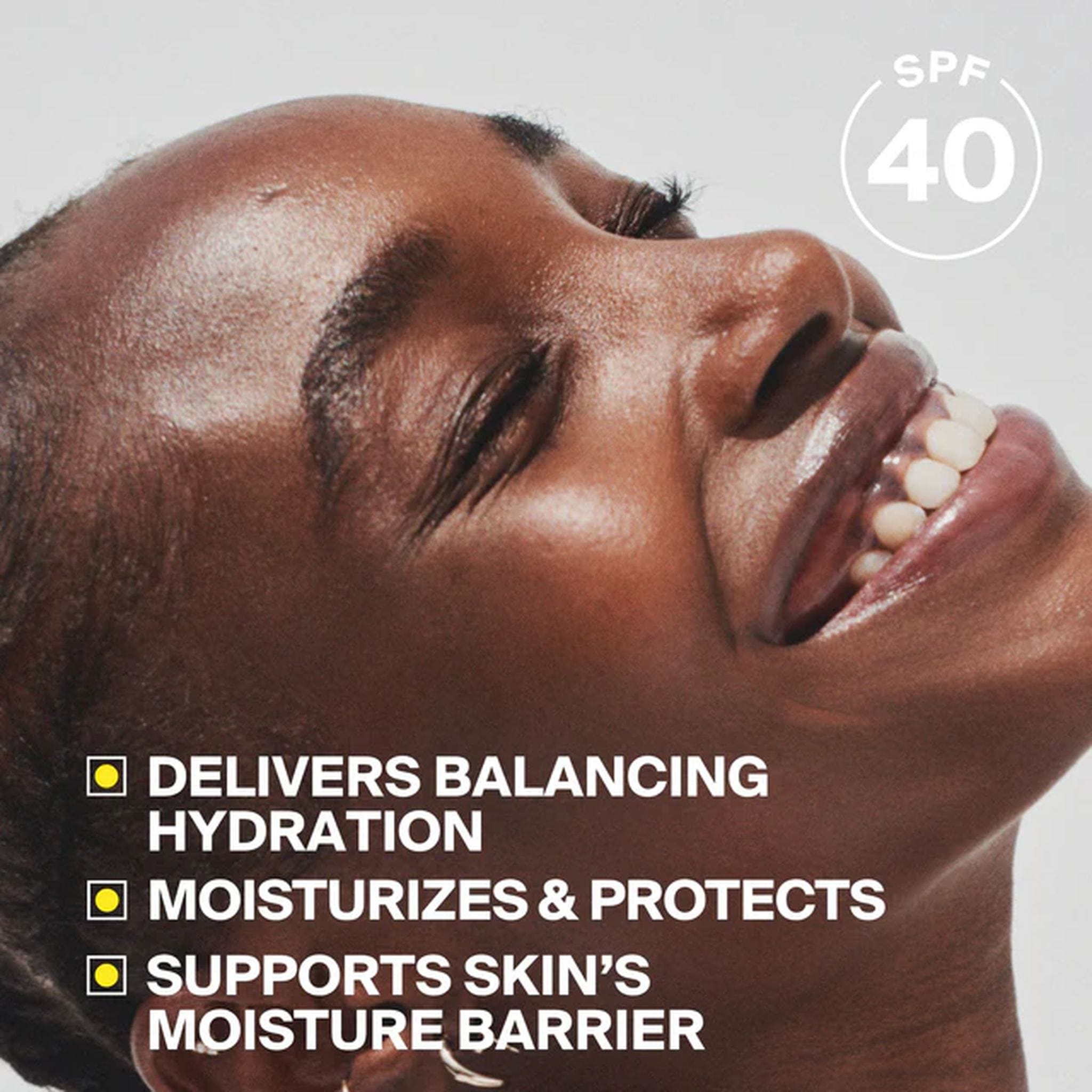 Applying Supergoop Triple Prep SPF 40 for balancing hydration and a supported moisture barrier