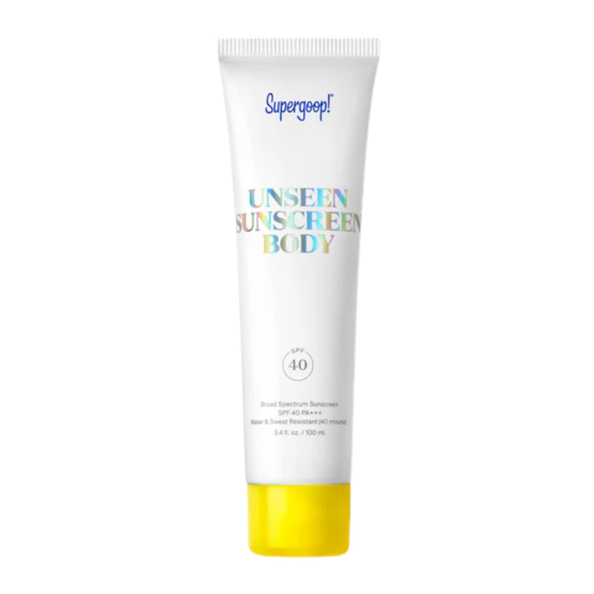 Supergoop Unseen Sunscreen Body SPF 40 tube 3.4 fl oz