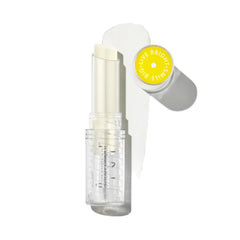 Supergoop Unseen Sunscreen Lip Balm SPF 30 stick with clear texture swatch