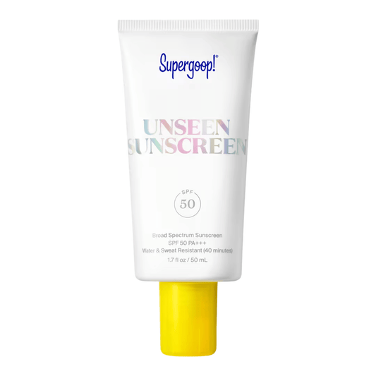 Supergoop Unseen Sunscreen SPF 50 tube