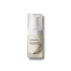 Symbiome The Luminary Replenishing Eye Cream cream-colored pump bottle with frosted cap