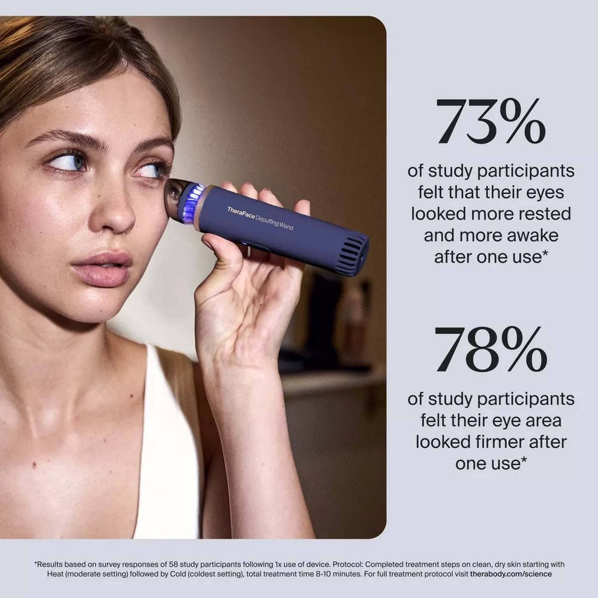 TheraFace Depuffing Wand Indigo by TheraBody | Exclusive Beauty Club