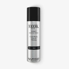 Toppik 3-in-1 Colored Hair Thickener spray in Black 5.1 oz can 1