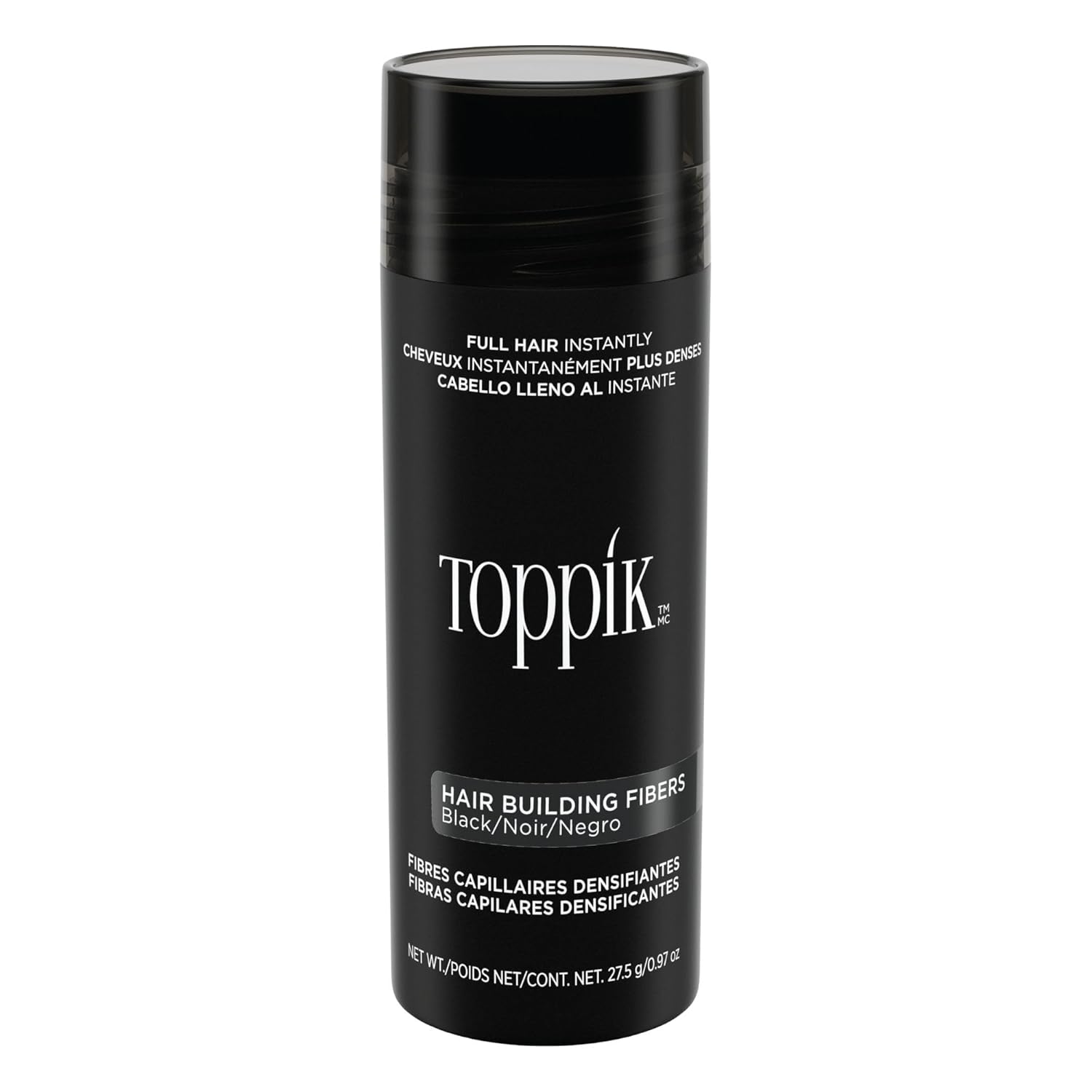 Toppik Hair Building Fibers Black 0.97 oz. shop at Exclusive Beauty Club