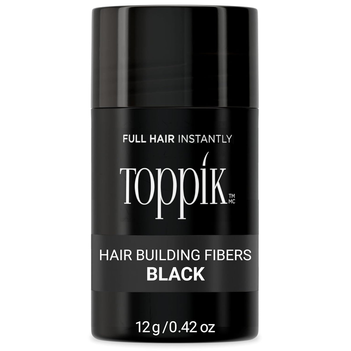 Toppik Hair Building Fibers Black 0.42 oz. shop at Exclusive Beauty Club