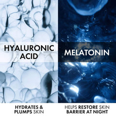 Vichy Minéral 89 Night Cream key ingredients: hyaluronic acid for hydration and melatonin to restore skin barrier overnight