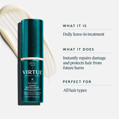 VIRTUE Damage Reverse Serum 30 ml daily leave-in treatment that repairs damage for all hair types