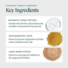 Density Booster key ingredients biomimetic signal peptides saccharomyces lysate and larch wood extract