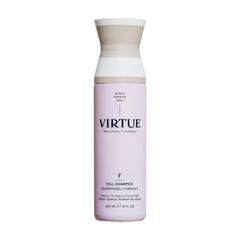 Virtue Full Shampoo 8 oz bottle with Alpha Keratin that cleans thickens and volumizes fine or flat hair