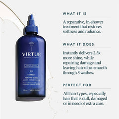 VIRTUE Healing Gloss in-shower treatment for 2.5x more shine and smooth repaired hair