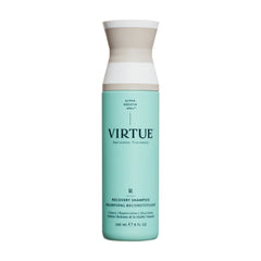 Virtue Recovery Shampoo 8 oz bottle with Alpha Keratin that cleans replenishes and nourishes damaged hair