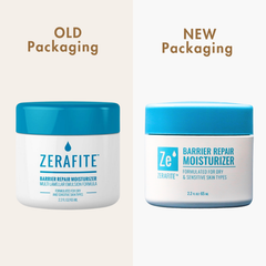 Zerafite Barrier Repair Moisturizer new vs old packaging shop at exclusive beauty