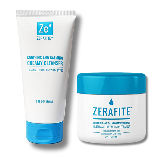 Zerafite Soothing & Calming Creamy  Cleanser & Moisturizer Bundle ($90 Value)