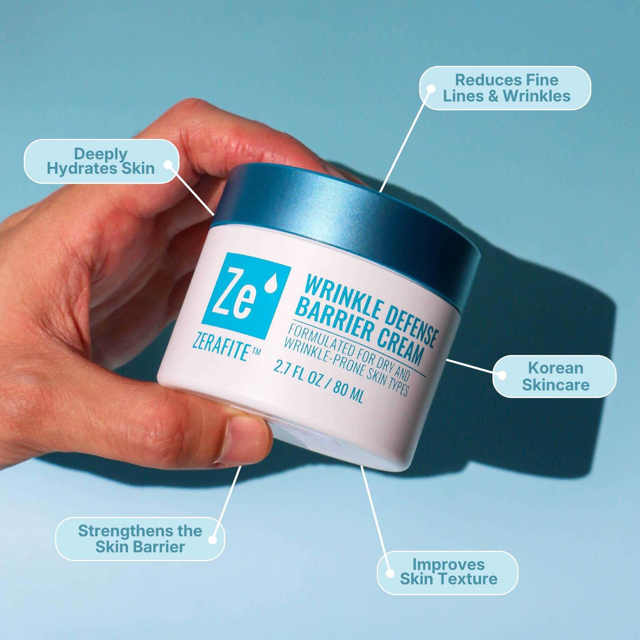 Zerafite Wrinkle Defense Barrier Cream for Smooth Skin Repair