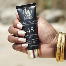 Cargar imagen en el visor de galería, Black Girl Sunscreen Make It Matte™ SPF 45 Sunscreen Black Girl Sunscreen Shop at Exclusive Beauty Club
