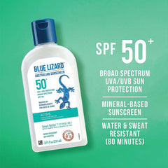 Blue Lizard Australian Active Mineral-Based Sunscreen SPF 50+ Blue Lizard Shop at Exclusive Beauty Club