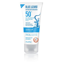 将图片加载到图库查看器，Blue Lizard Australian Sensitive Mineral Sunscreen SPF 50+ Blue Lizard 3 fl. oz. (Tube) Shop at Exclusive Beauty Club
