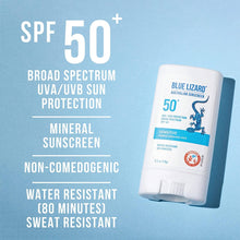 将图片加载到图库查看器，Blue Lizard Australian Sensitive Mineral Sunscreen SPF 50+ Bundle Spray &amp; Stick Blue Lizard Shop at Exclusive Beauty Club
