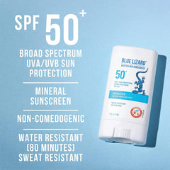 Blue Lizard Australian Sensitive Mineral Sunscreen SPF 50+ Bundle Spray & Stick Blue Lizard Shop at Exclusive Beauty Club