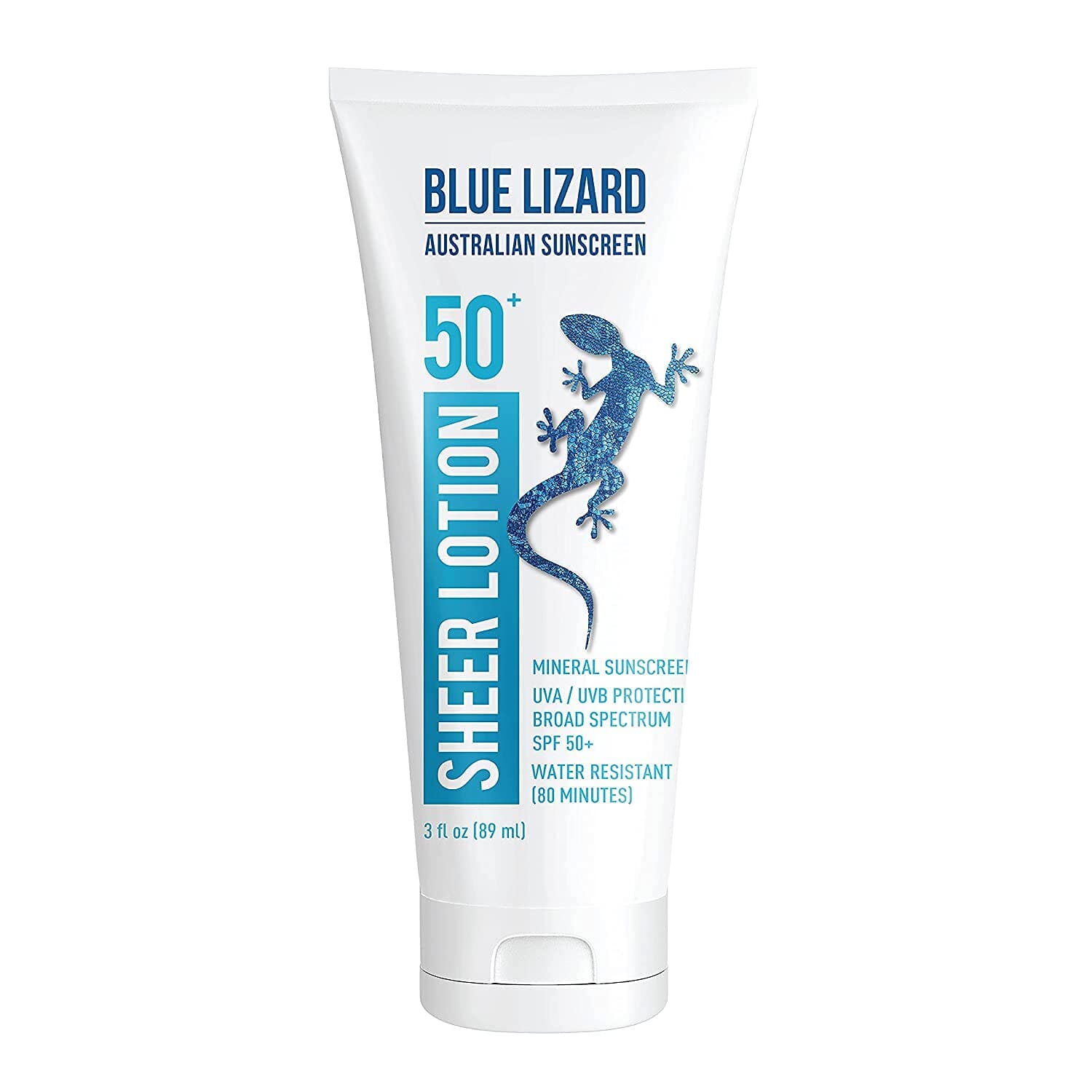 Blue Lizard Australian Sheer Mineral Sunscreen Body Lotion SPF 50+ Blue Lizard 3 oz. Tube Shop at Exclusive Beauty Club
