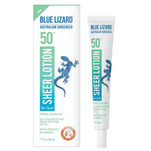 Cargar imagen en el visor de galería, Blue Lizard Australian Sheer Mineral Sunscreen Lotion for Face SPF 50+ Blue Lizard 1.7 fl. oz. Tube Shop at Exclusive Beauty Club
