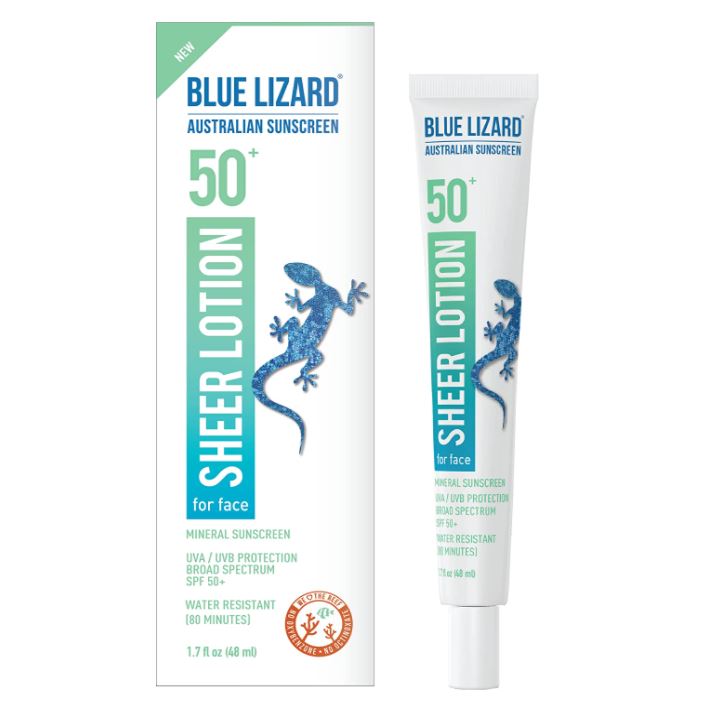 Blue Lizard Australian Sheer Mineral Sunscreen Lotion for Face SPF 50+ Blue Lizard 1.7 fl. oz. Tube Shop at Exclusive Beauty Club