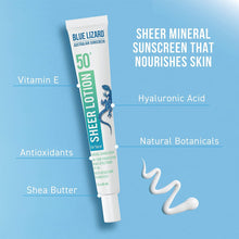 Load image into Gallery viewer, Blue Lizard Australian Sheer Mineral Sunscreen Lotion for Face SPF 50+ Blue Lizard Shop at Exclusive Beauty Club
