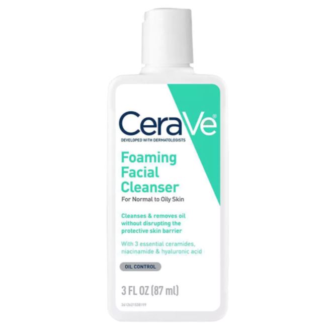 CeraVe Foaming Facial Cleanser for Normal to Oily Skin Cerave 3 oz. Shop at Exclusive Beauty Club