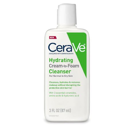 CeraVe Hydrating Cream to Foam Cleanser for Normal to Dry Skin Cerave 3 oz. Shop at Exclusive Beauty Club