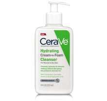 Load image into Gallery viewer, CeraVe Hydrating Cream to Foam Cleanser for Normal to Dry Skin Cerave 8 oz. Shop at Exclusive Beauty Club

