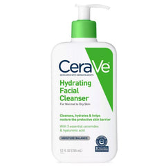 CeraVe Hydrating Facial Cleanser for Normal to Dry Skin Cerave 12 oz. Shop at Exclusive Beauty Club