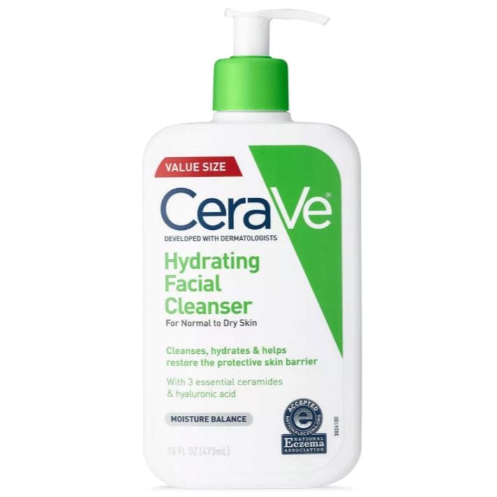 CeraVe Hydrating Facial Cleanser for Normal to Dry Skin Cerave 16 oz. Shop at Exclusive Beauty
