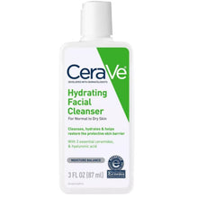 Load image into Gallery viewer, CeraVe Hydrating Facial Cleanser for Normal to Dry Skin Cerave 3 oz. Shop at Exclusive Beauty Club
