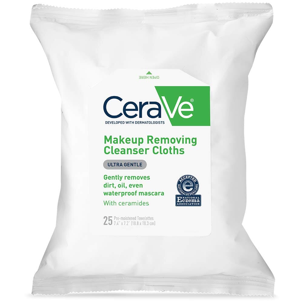 CeraVe Makeup Removing Cleansing Cloths Cerave 25 Count Shop at Exclusive Beauty Club