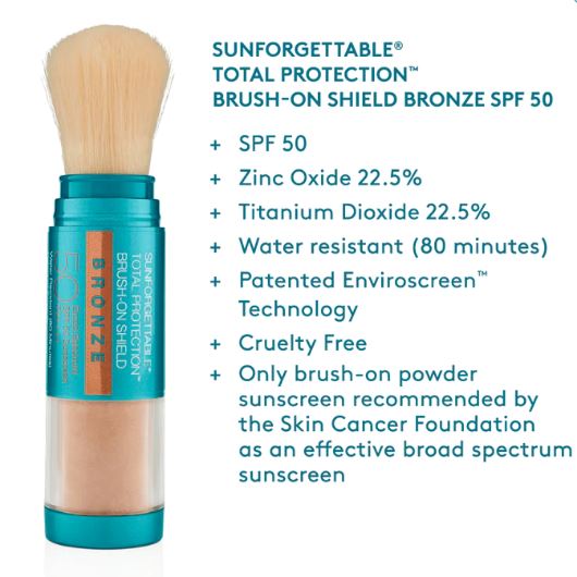 Colorescience Sunforgettable Total Protection Brush-On Shield BRONZE SPF 50 Sunscreen Colorescience Shop at Exclusive Beauty Club