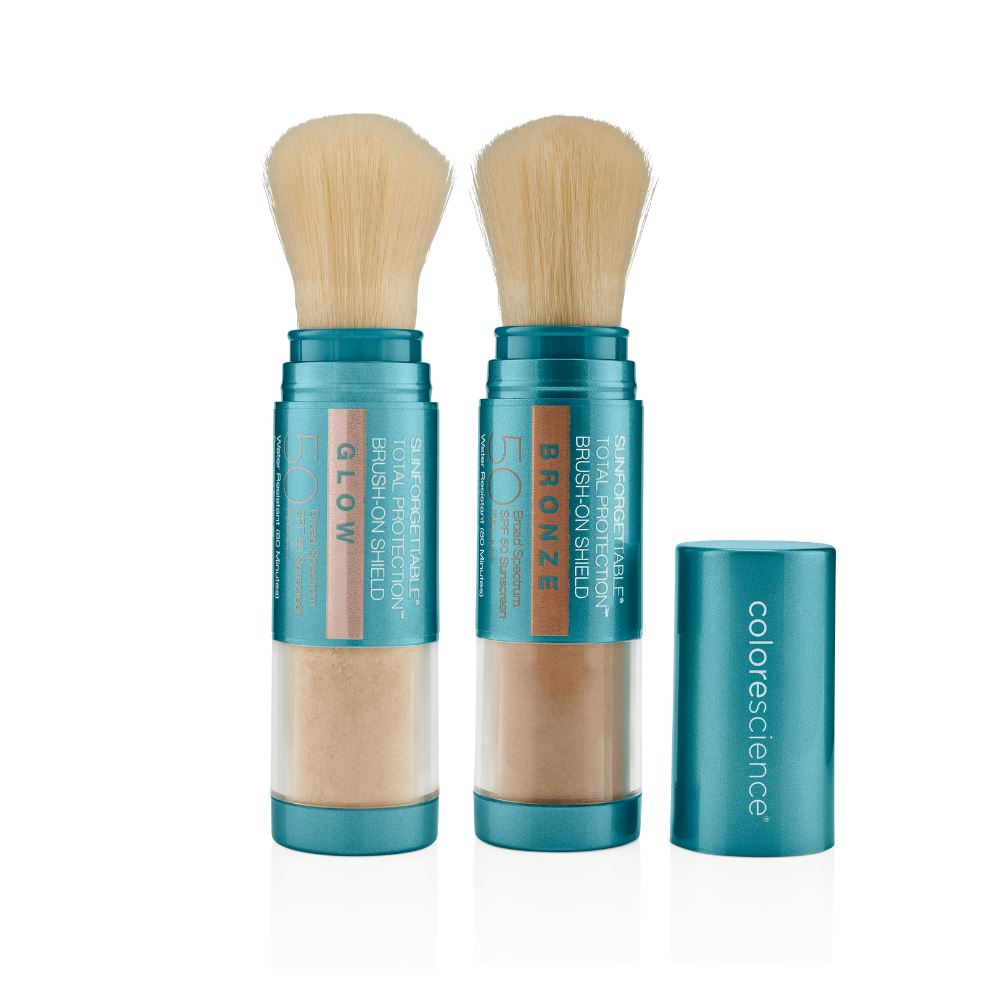 Colorescience Sunforgettable Total Protection Brush-On Shield GLOW & BRONZE DUO SPF 50 Sunscreen Colorescience Shop at Exclusive Beauty Club