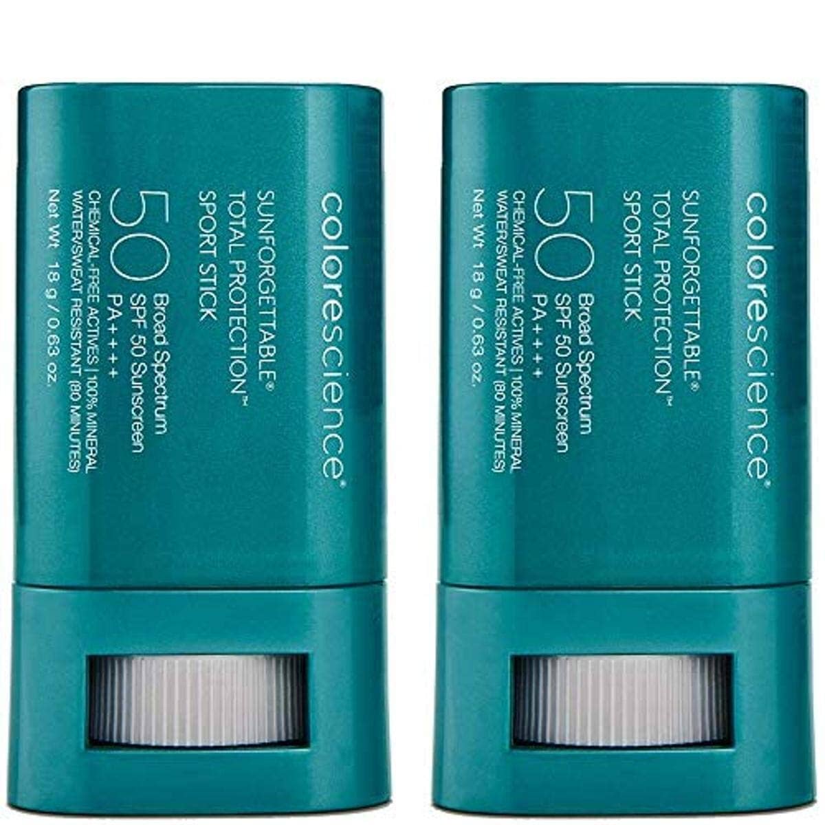 Colorescience Sunforgettable Total Protection Sport Stick SPF 50 Sunscreen Colorescience Twin Pack Shop at Exclusive Beauty