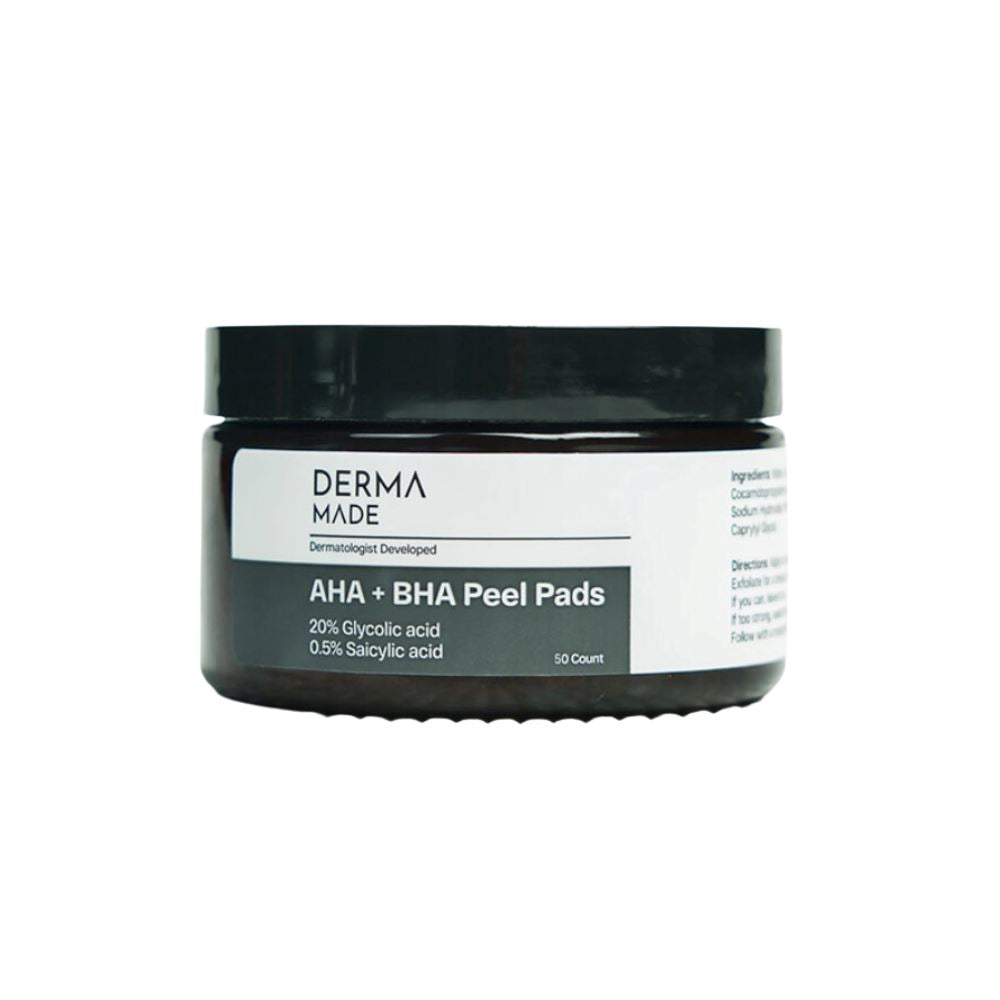Derma Made AHA+BHA Peel Pads Lotion & Moisturizer DermaMade 50 Pads Shop at Exclusive Beauty Club