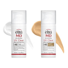 将图片加载到图库查看器，EltaMD UV Clear Tinted and Untinted SPF 46 DUO ($84 Value) Sunscreen EltaMD Shop at Exclusive Beauty Club
