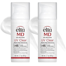 Carregar imagem no visualizador da Galeria, EltaMD UV Clear Untinted SPF 46 Broad-Spectrum Duo ($82 Value) Sunscreen EltaMD Shop at Exclusive Beauty Club
