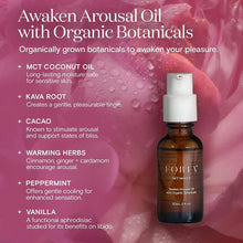 Load image into Gallery viewer, FORIA Intimacy Awaken Arousal Oil with Organic Botanicals FORIA Shop at Exclusive Beauty Club
