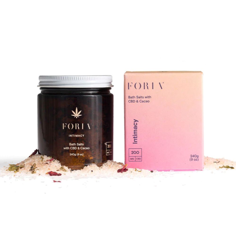 FORIA Intimacy Bath Salts with CBD & Cacao FORIA 240g (9 oz) Shop at Exclusive Beauty Club
