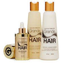Load image into Gallery viewer, Grande Cosmetics GrandeHAIR Set - Full Size 3 Piece System ($175 Value) Grande Cosmetics Shop at Exclusive Beauty Club
